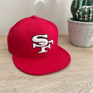 New Era 9FIFTY SF 49ers Snapback Hat Red NFL Adjustable Cap